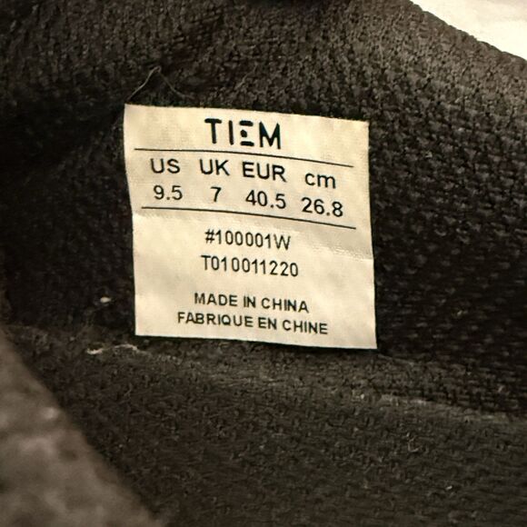 TIEM Slipstream Womens Cycling Shoes Sz 9.5 EU 40.5 Black SPD 2 Bolt Cleats Spin - Picture 15 of 15